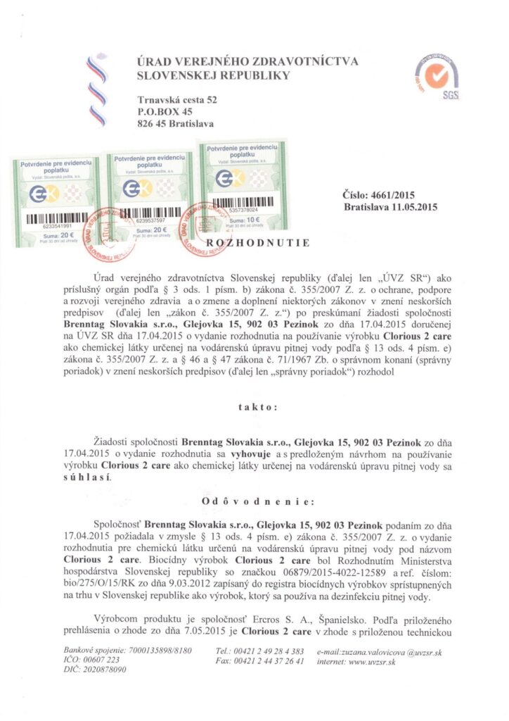 Clorious 2 care_Úrad verejného zdravotníctva SR
